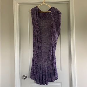 Purple Crochet Vest